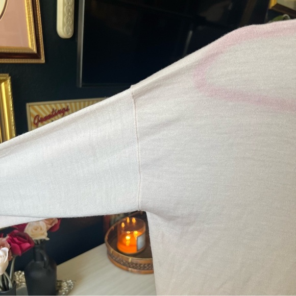 Brochu Walker Pale Pink Merino Wool Sweater Long Sleeve Small - Picture 5 of 11